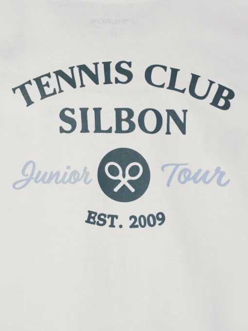 Silbon Camisetas-Camiseta kids tennis club blanca Blanco
