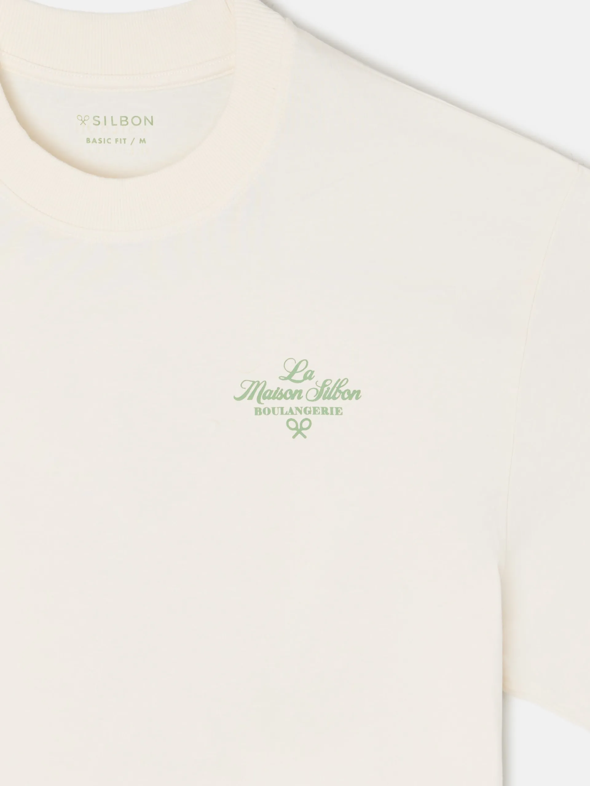 Silbon Smart Casual·Camisetas-Camiseta la maison Crema