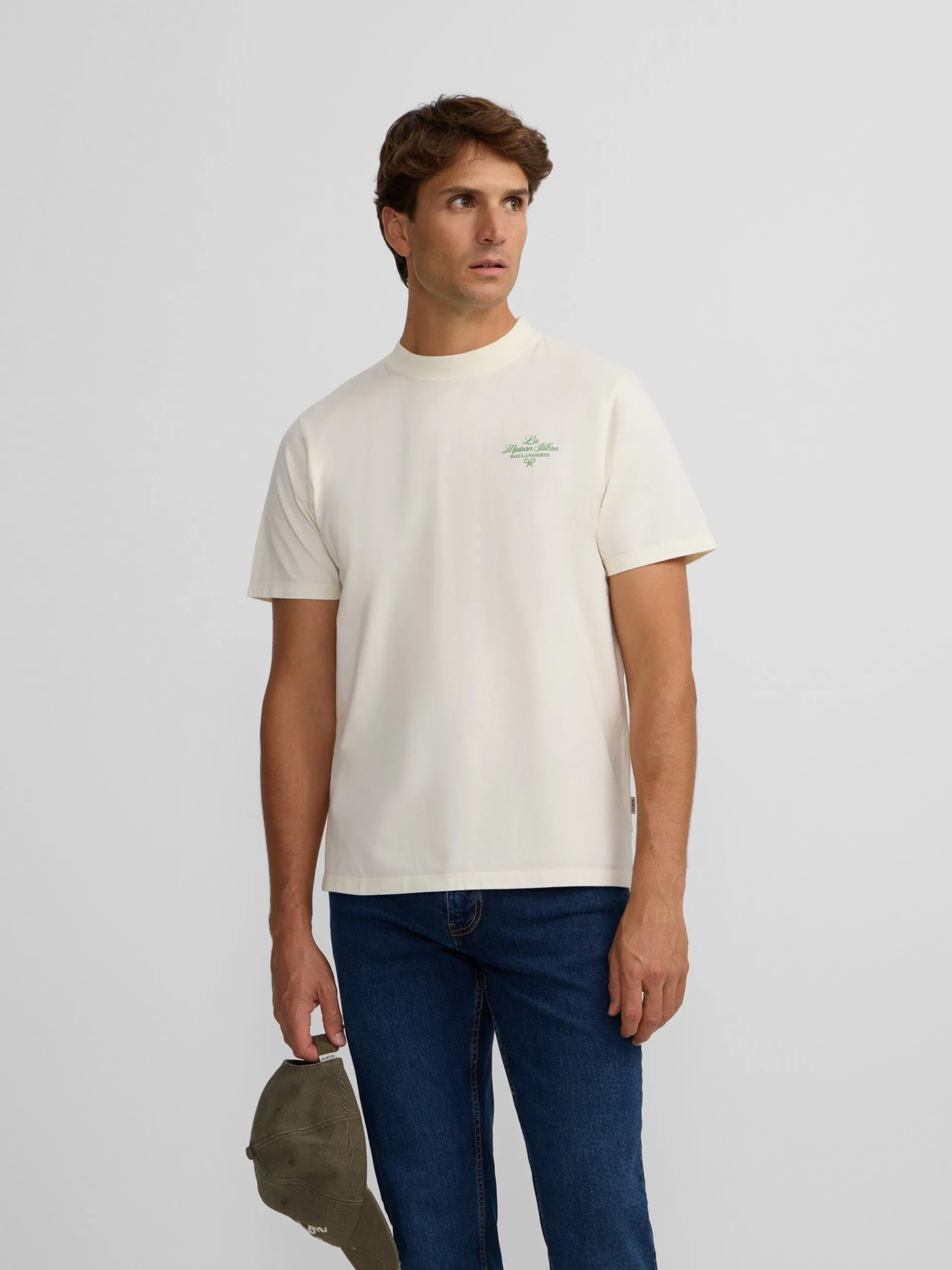 Silbon Smart Casual·Camisetas-Camiseta la maison Crema