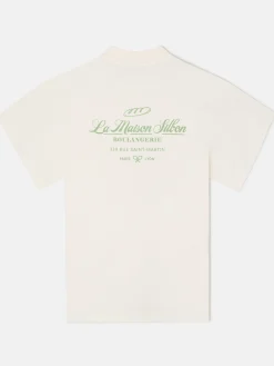Silbon Smart Casual·Camisetas-Camiseta la maison Crema