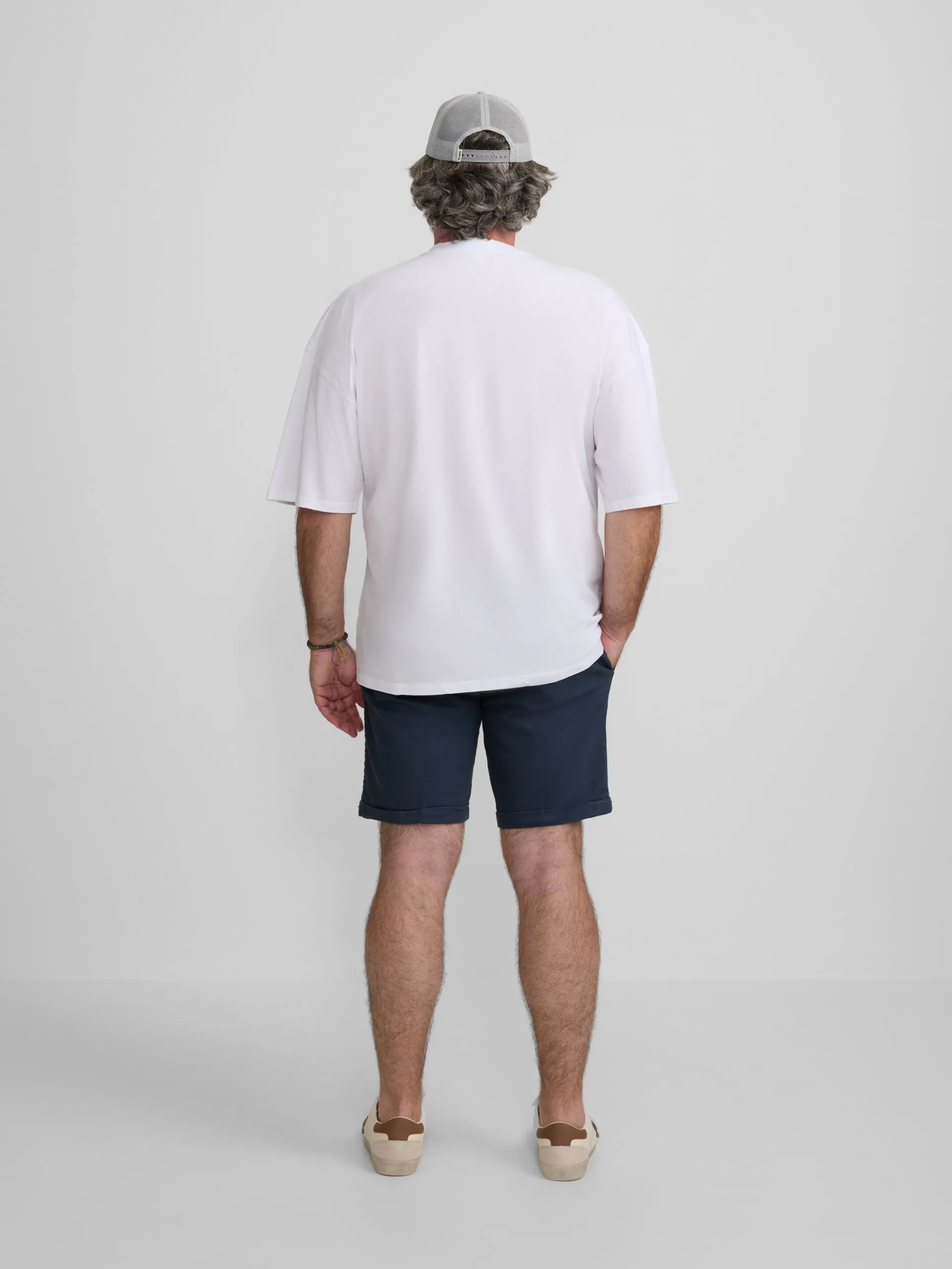 Silbon Smart Casual·Camisetas-Camiseta lisa miniparche blanca Blanco