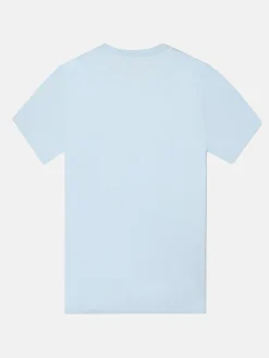 Silbon Smart Casual·Camisetas-Camiseta lisa miniparche azul claro Azul&nbsp;claro