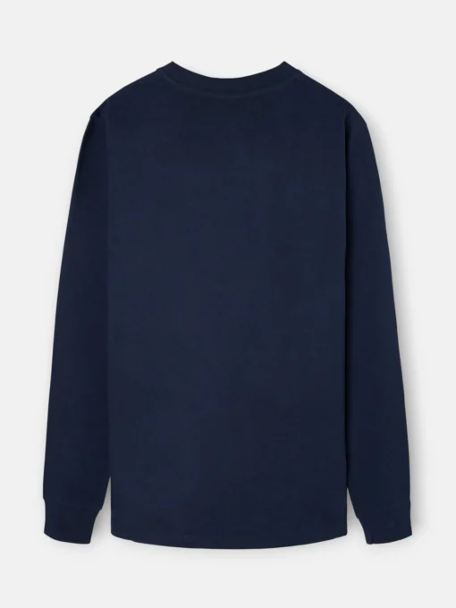 Silbon Smart Casual·Camisetas-Camiseta manga larga minilogo azul marino Azul marino