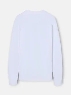Silbon Smart Casual·Camisetas-Camiseta manga larga minilogo blanca Blanco