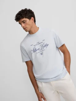 Silbon Smart Casual·Camisetas-Camiseta petit hotel azul claro Azul claro