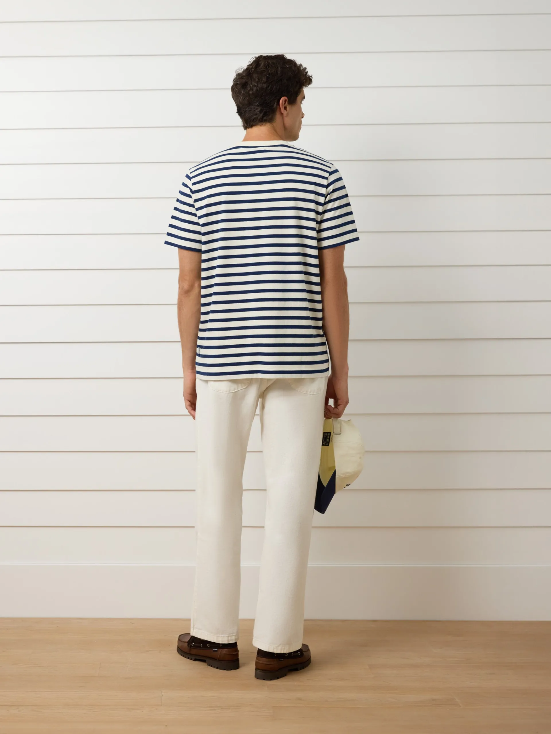 Silbon Smart Casual·Camisetas-Camiseta raya media azul marino Azul marino