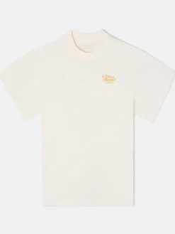 Silbon Camisetas|Smart Casual·Camisetas-Camiseta relaxed fit market Crema