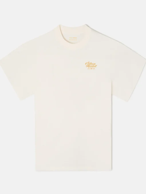 Silbon Camisetas|Smart Casual·Camisetas-Camiseta relaxed fit market Crema