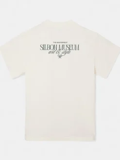 Silbon Camisetas|Smart Casual·Camisetas-Camiseta relaxed fit museum Ecru