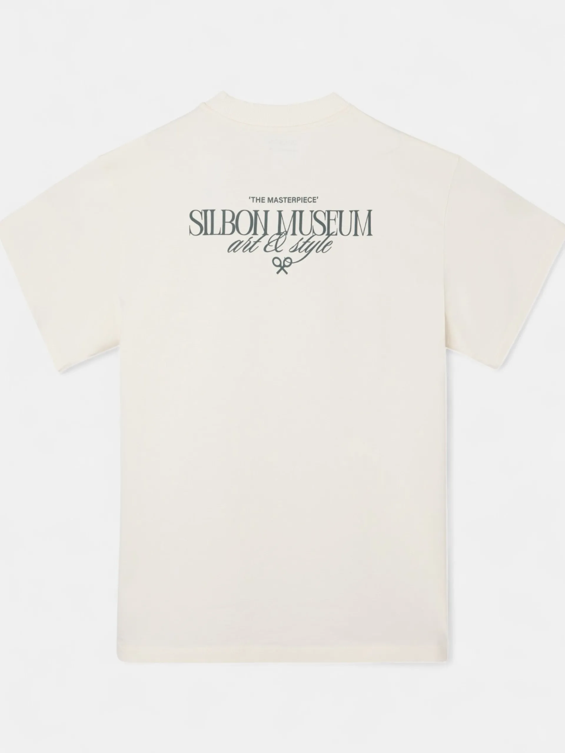 Silbon Camisetas|Smart Casual·Camisetas-Camiseta relaxed fit museum Ecru