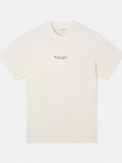 Silbon Camisetas|Smart Casual·Camisetas-Camiseta relaxed fit museum Ecru