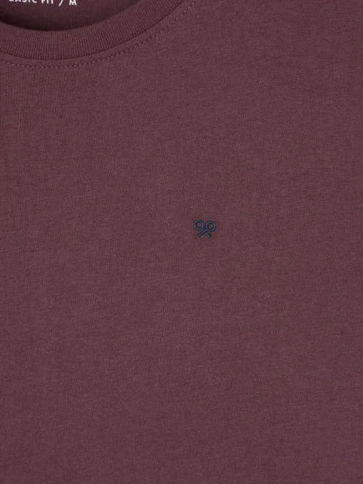 Silbon Smart Casual·Camisetas-Camiseta minilogo Burdeos