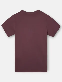 Silbon Smart Casual·Camisetas-Camiseta minilogo Burdeos
