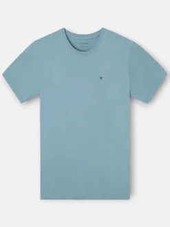 Silbon Smart Casual·Camisetas-Camiseta minilogo azul indigo Azul indigo