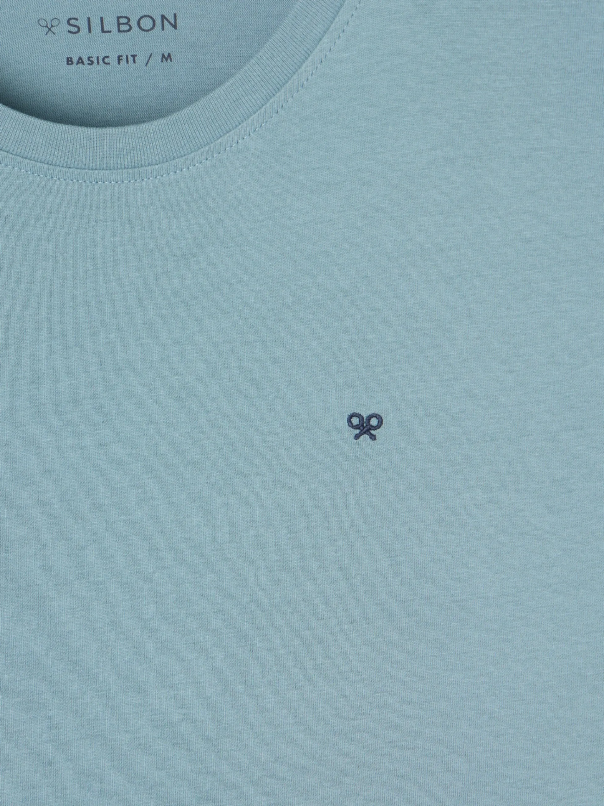 Silbon Smart Casual·Camisetas-Camiseta minilogo azul indigo Azul indigo