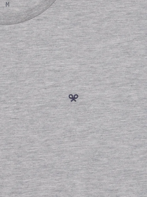Silbon Smart Casual·Camisetas-Camiseta minilogo Gris