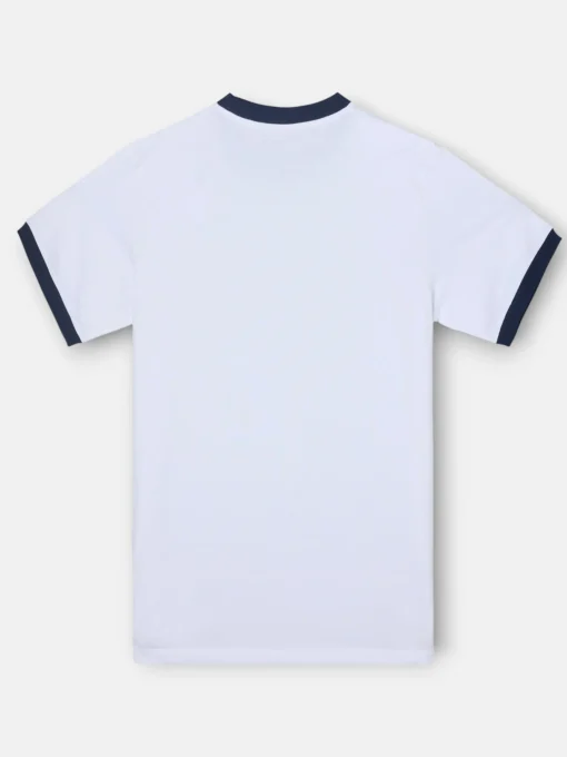 Silbon Smart Casual·Camisetas-Camiseta retro patch blanca Blanco