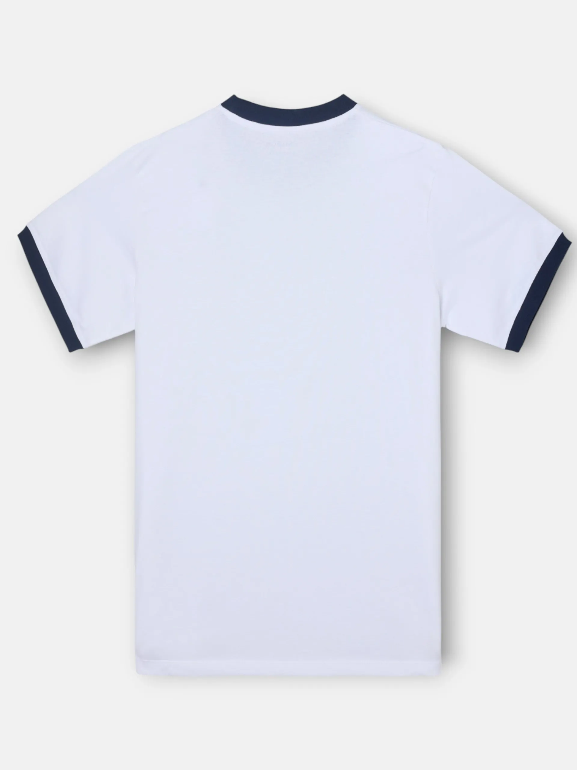 Silbon Smart Casual·Camisetas-Camiseta retro patch blanca Blanco