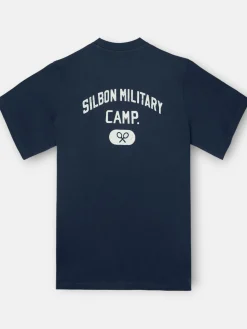 Silbon Smart Casual·Camisetas-Camiseta special fit military camp azul marino Azul marino