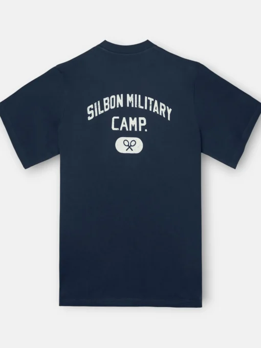 Silbon Smart Casual·Camisetas-Camiseta special fit military camp azul marino Azul marino