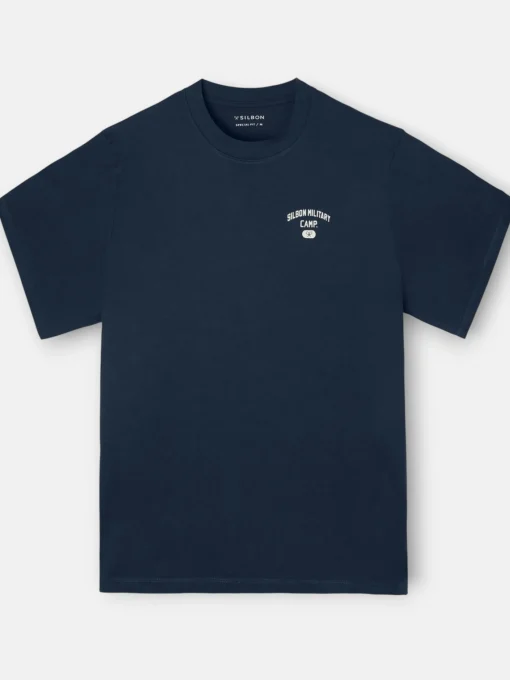 Silbon Smart Casual·Camisetas-Camiseta special fit military camp azul marino Azul marino