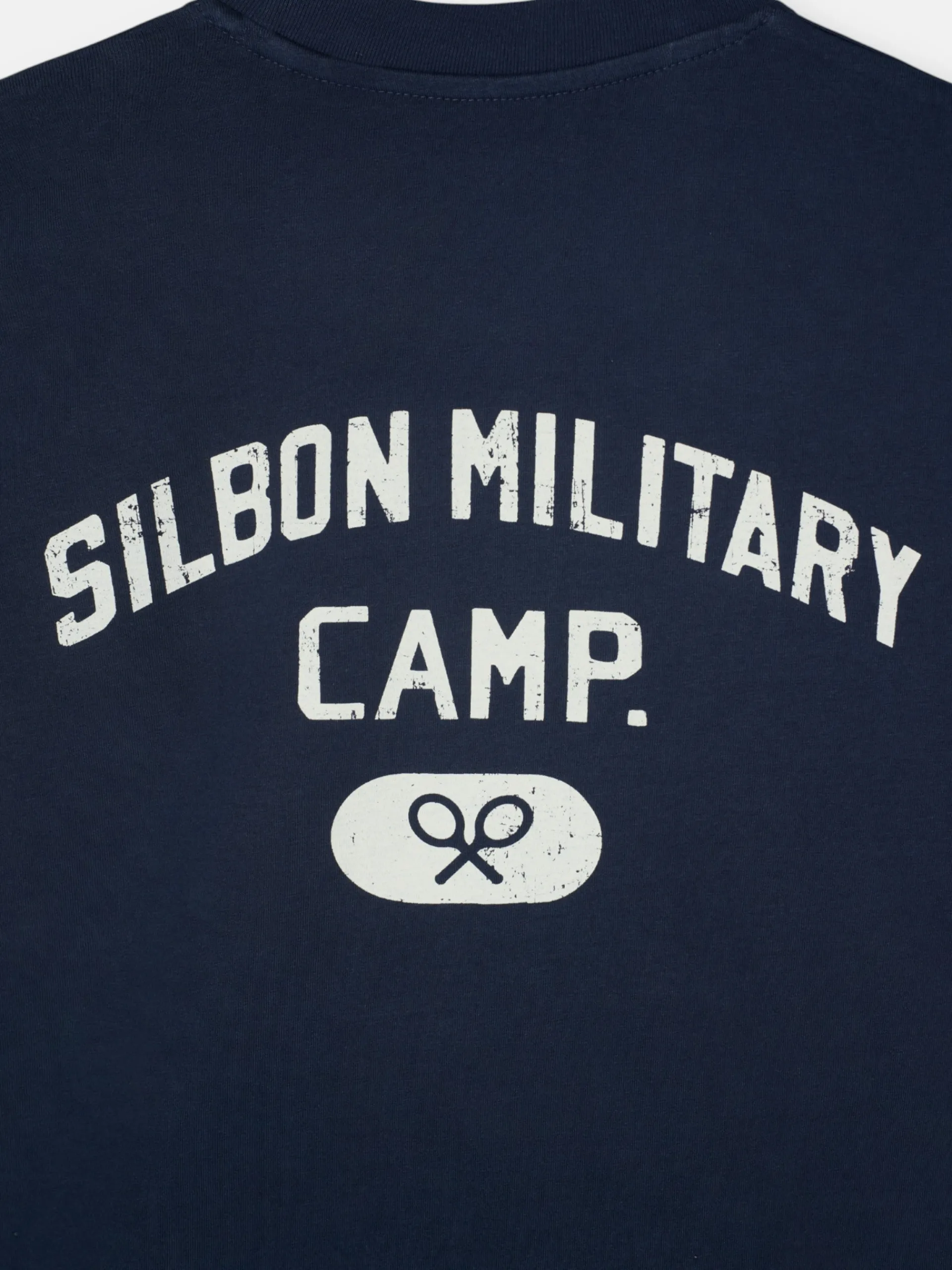 Silbon Smart Casual·Camisetas-Camiseta special fit military camp azul marino Azul marino