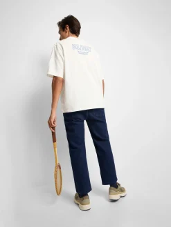 Silbon Camisetas|Smart Casual·Camisetas-Camiseta special fit two rackets blanca Blanco