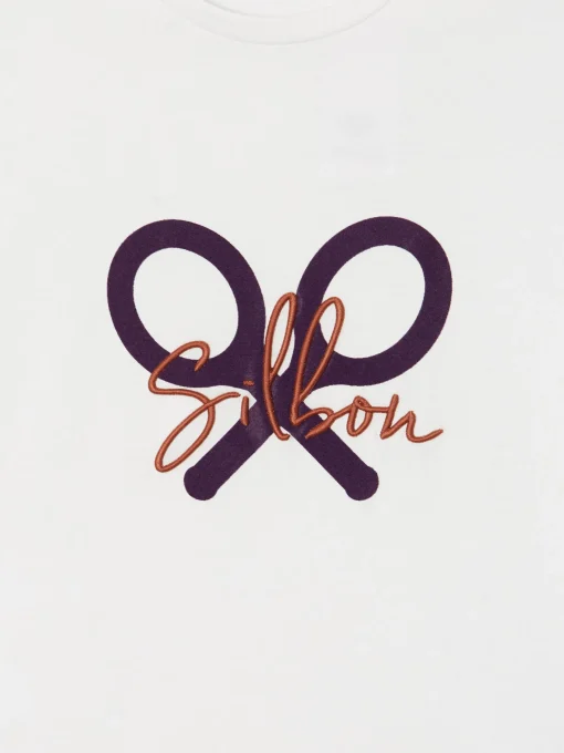 Silbon Camisetas, Polos Y Tops-Camiseta woman clasica Crudo