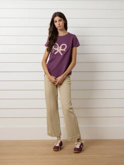 Silbon Camisetas, Polos Y Tops-Camiseta woman clasica raqueta Morado