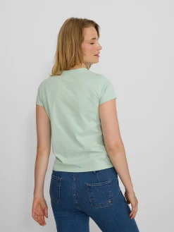 Silbon Camisetas, Polos Y Tops-Camiseta woman clasica Verde