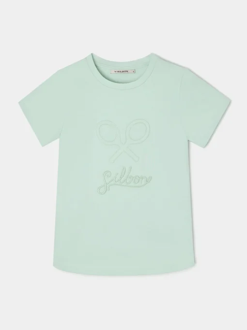 Silbon Camisetas, Polos Y Tops-Camiseta woman clasica Verde