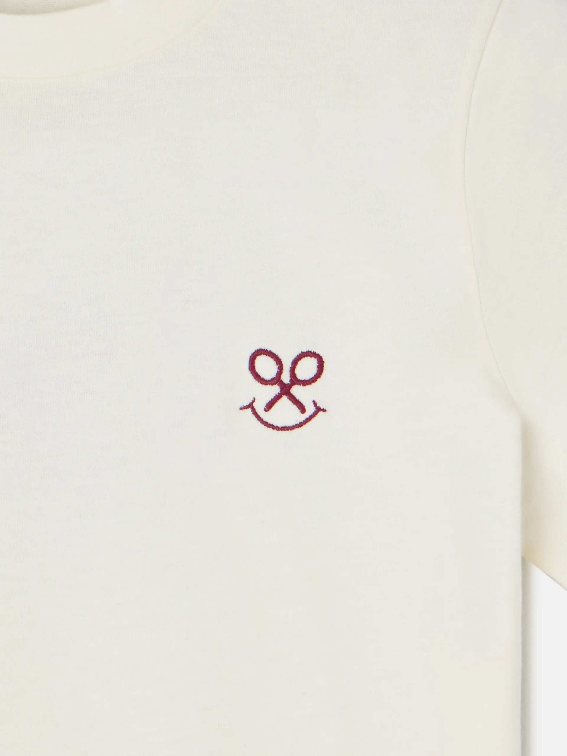 Silbon Camisetas, Polos Y Tops-Camiseta woman letras smile Blanca