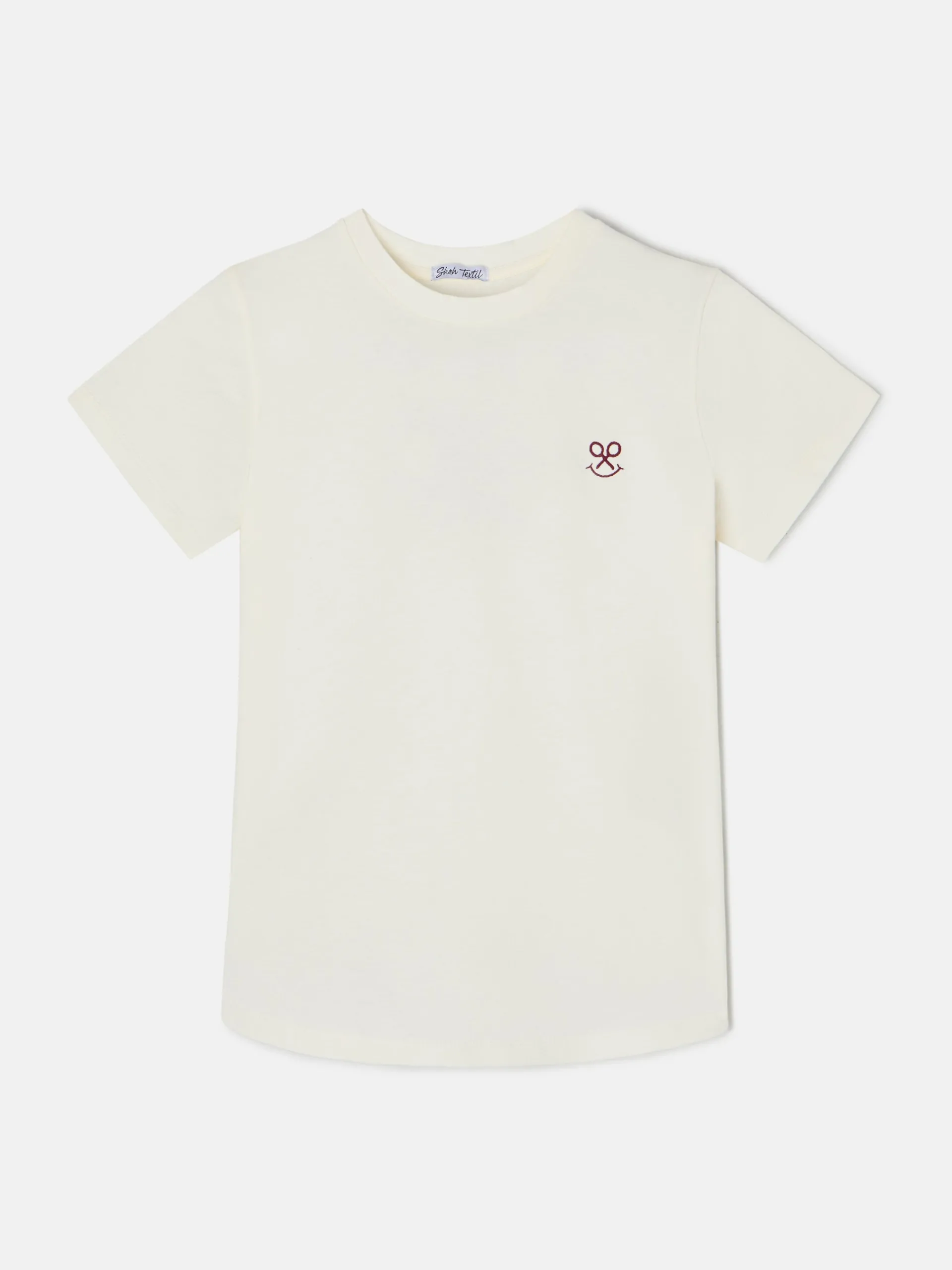 Silbon Camisetas, Polos Y Tops-Camiseta woman letras smile Blanca