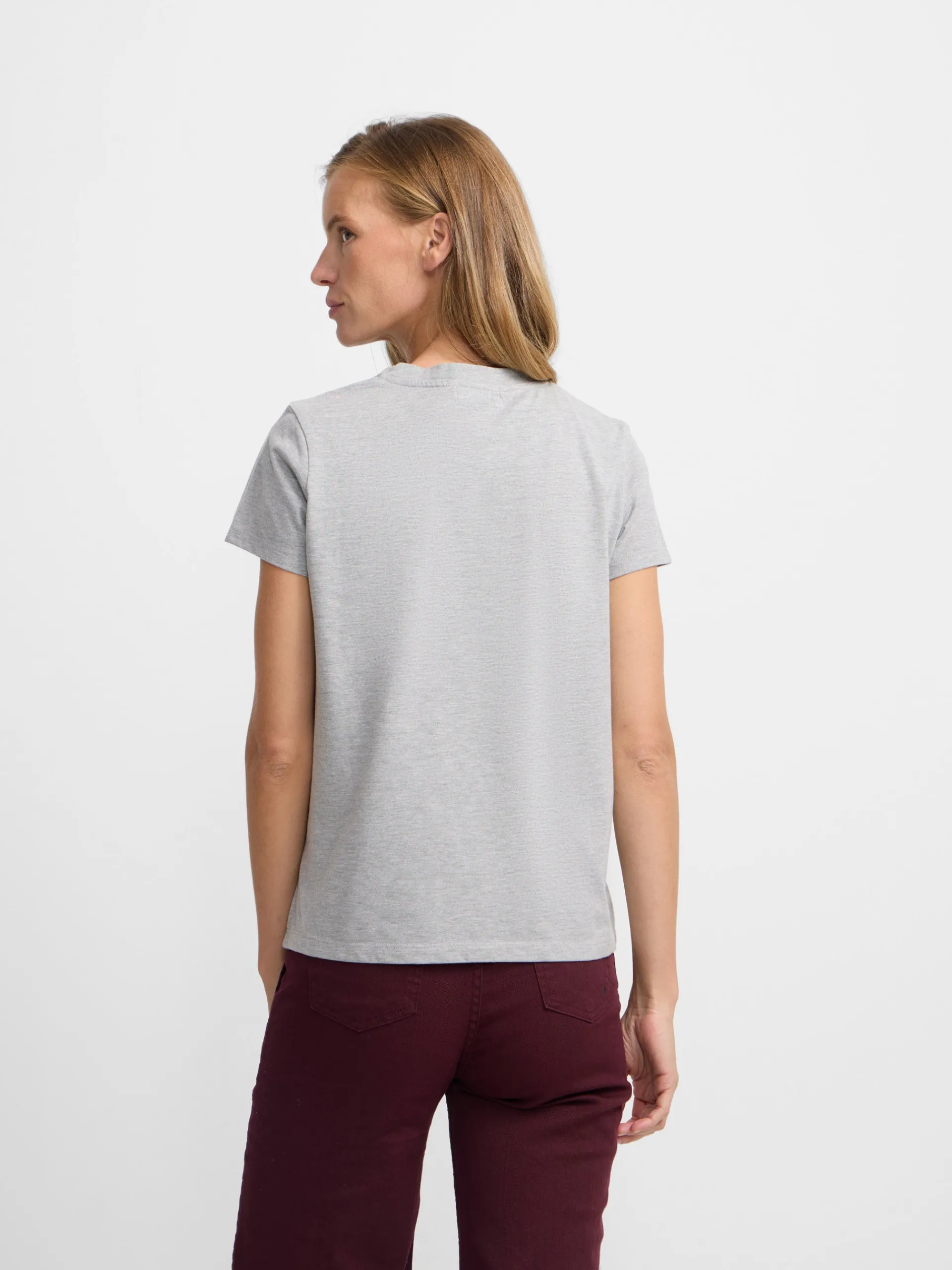 Silbon Camisetas, Polos Y Tops-Camiseta woman love Gris