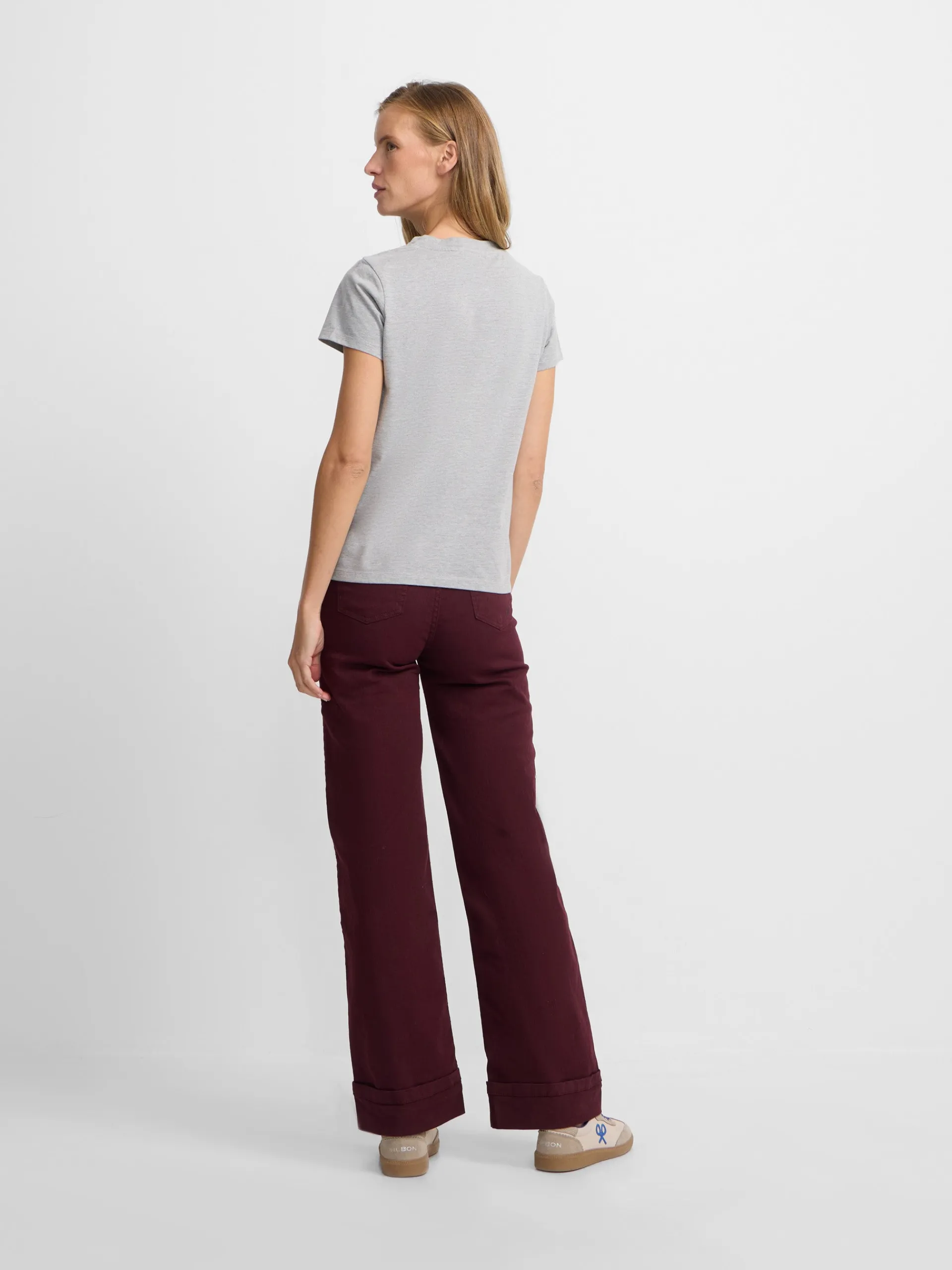 Silbon Camisetas, Polos Y Tops-Camiseta woman love Gris