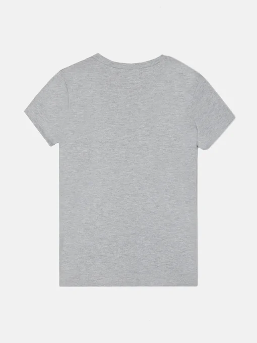 Silbon Camisetas, Polos Y Tops-Camiseta woman love Gris
