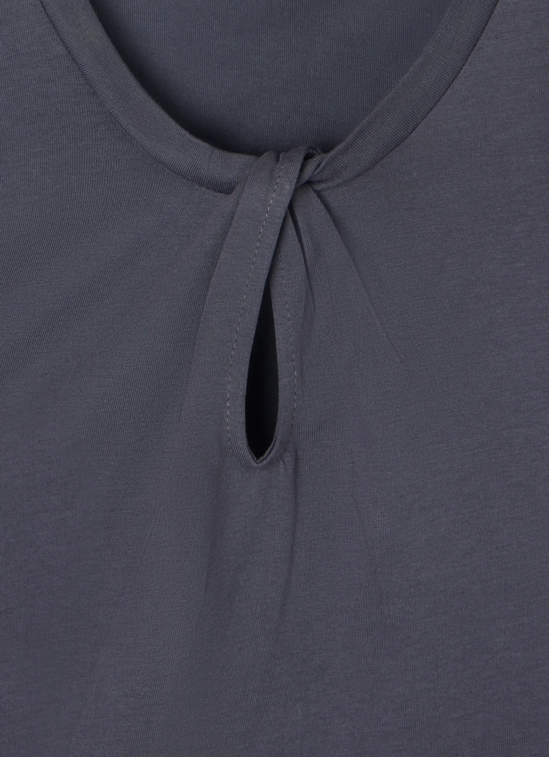 Silbon Camisetas, Polos Y Tops-Camiseta woman nudo cuello negra Negro