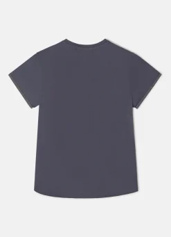 Silbon Camisetas, Polos Y Tops-Camiseta woman nudo cuello negra Negro