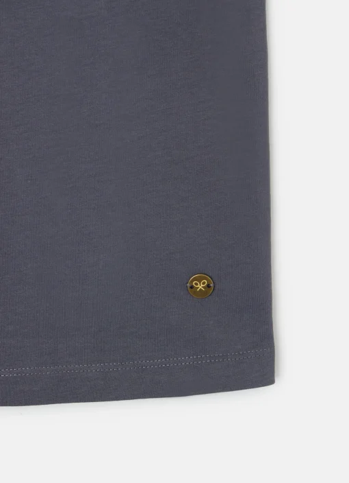 Silbon Camisetas, Polos Y Tops-Camiseta woman nudo cuello negra Negro