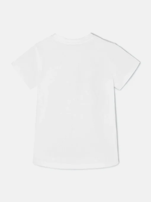 Silbon Camisetas, Polos Y Tops-Camiseta woman roll out corazon tachas Blanca