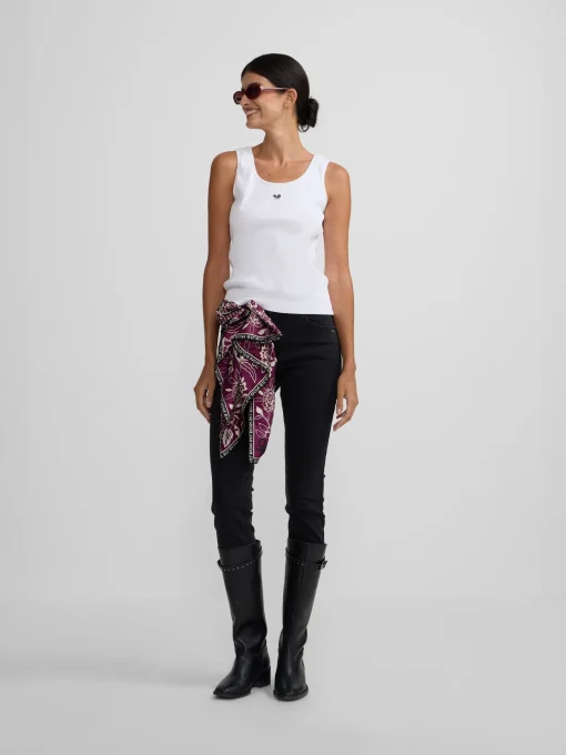 Silbon Camisetas, Polos Y Tops-Camiseta woman tank blanca Blanco