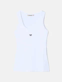Silbon Camisetas, Polos Y Tops-Camiseta woman tank blanca Blanco