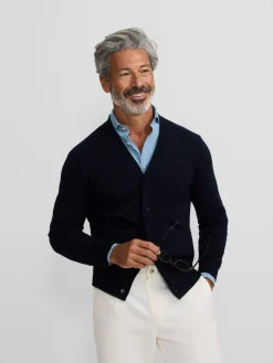 Silbon Smart Casual·Jerséis Y Cárdigan-Cardigan classic azul marino Azul&nbsp;marino