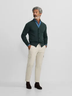 Silbon Smart Casual·Jerséis Y Cárdigan-Cardigan classic verde oscuro Verde&nbsp;oscuro