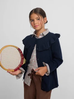 Silbon Exterior Y Punto-Cardigan girl punto volante marino Azul marino