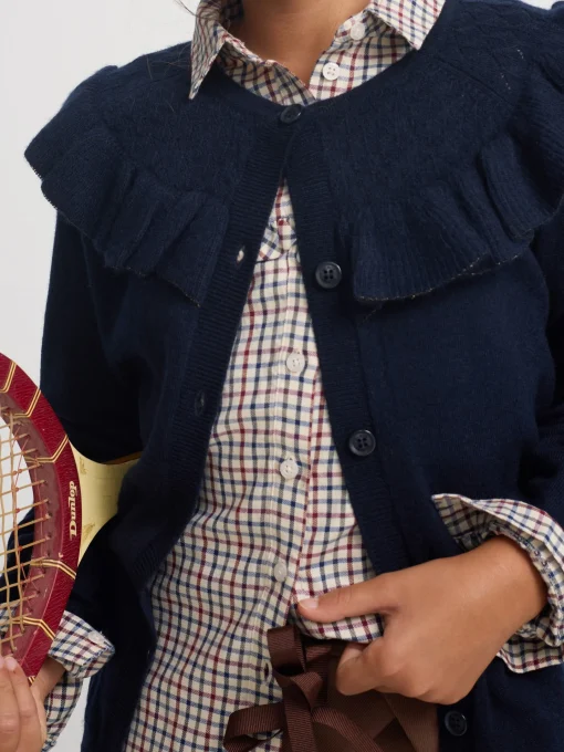 Silbon Exterior Y Punto-Cardigan girl punto volante marino Azul marino