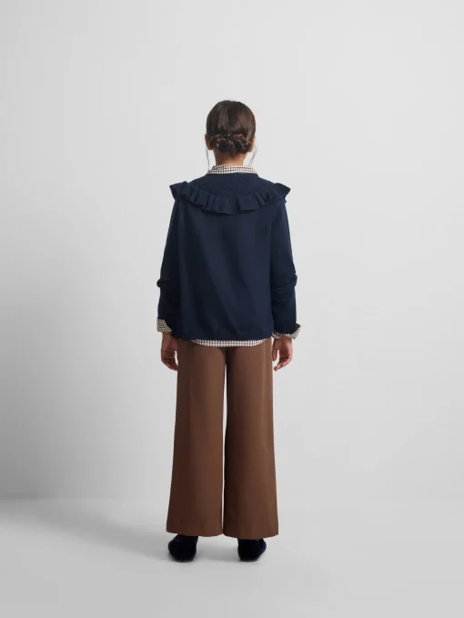 Silbon Exterior Y Punto-Cardigan girl punto volante marino Azul marino
