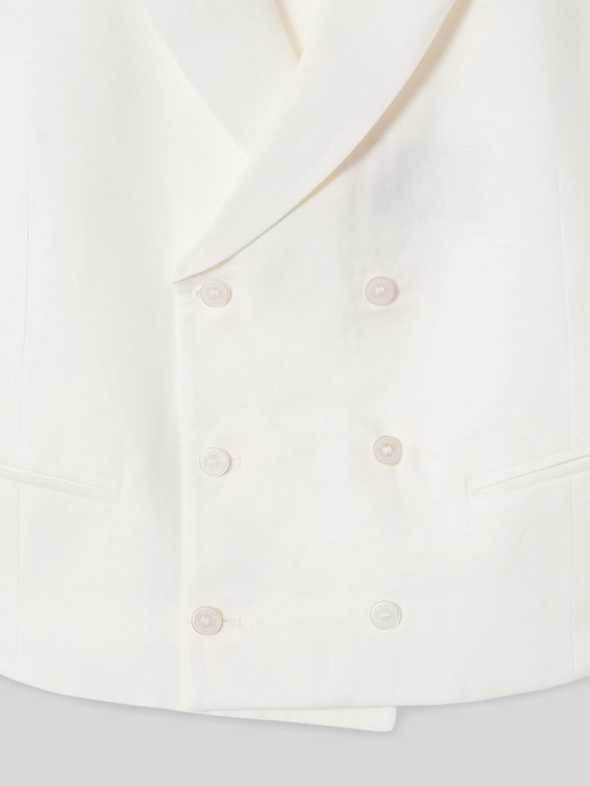 Silbon Formal Y Etiqueta·Chalecos-Chaleco chaque clasico blanco roto Blanco hueso