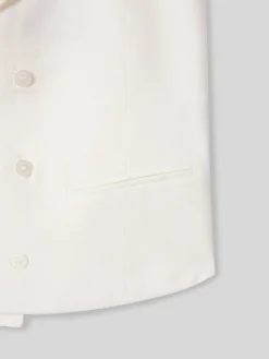 Silbon Formal Y Etiqueta·Chalecos-Chaleco chaque clasico blanco roto Blanco hueso