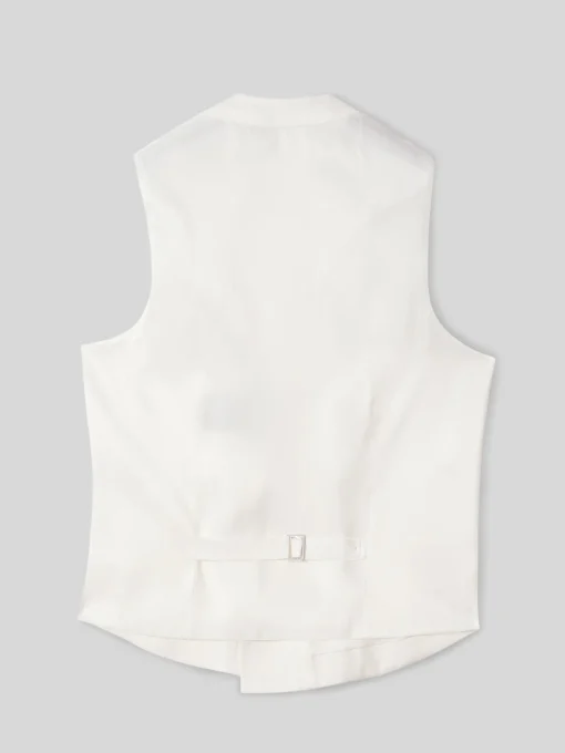 Silbon Formal Y Etiqueta·Chalecos-Chaleco chaque clasico blanco roto Blanco hueso